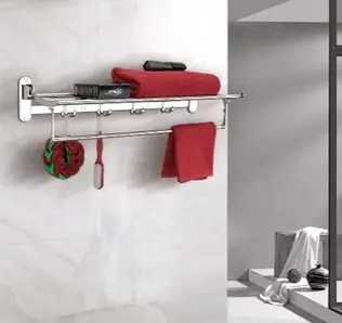 رف مناشف من الستانلس ستيل