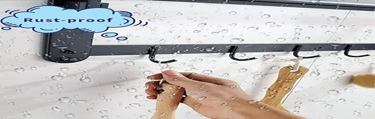 حامل مناشف أسود من الستانلس ستيل
